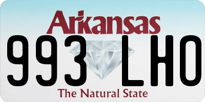 AR license plate 993LHO