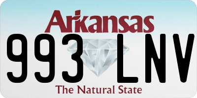 AR license plate 993LNV