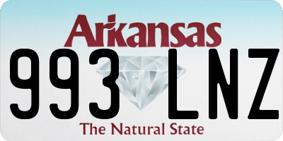 AR license plate 993LNZ