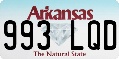 AR license plate 993LQD