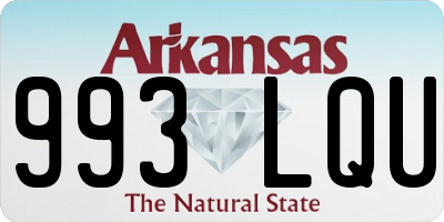 AR license plate 993LQU