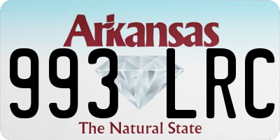 AR license plate 993LRC