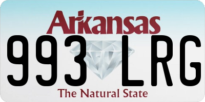AR license plate 993LRG