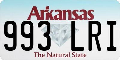 AR license plate 993LRI
