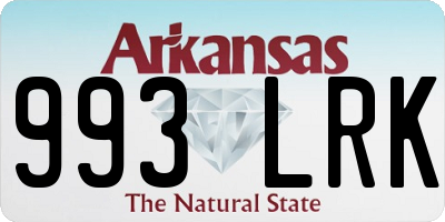AR license plate 993LRK