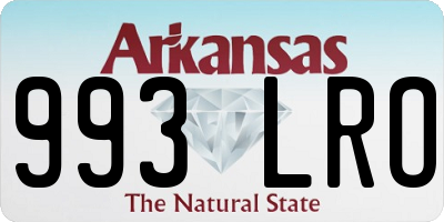 AR license plate 993LRO