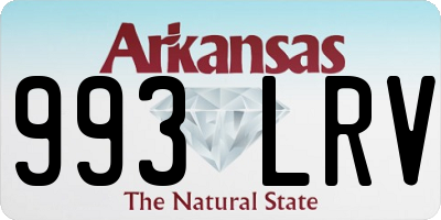 AR license plate 993LRV