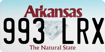 AR license plate 993LRX