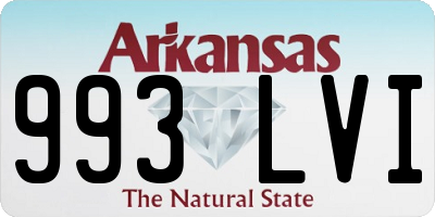 AR license plate 993LVI