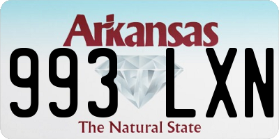AR license plate 993LXN