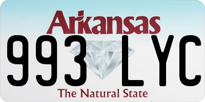 AR license plate 993LYC