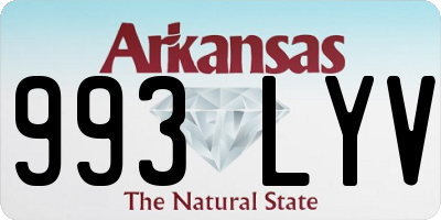 AR license plate 993LYV