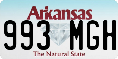 AR license plate 993MGH