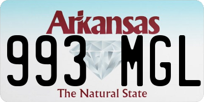 AR license plate 993MGL