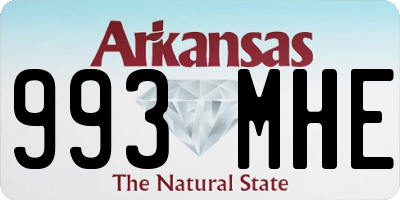 AR license plate 993MHE