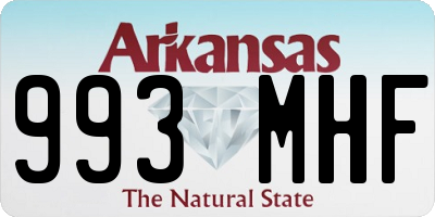 AR license plate 993MHF