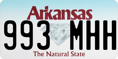 AR license plate 993MHH