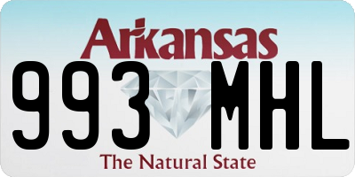 AR license plate 993MHL