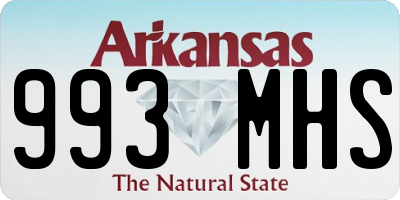 AR license plate 993MHS