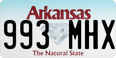 AR license plate 993MHX