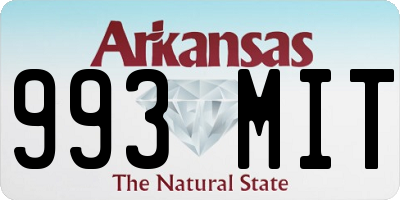 AR license plate 993MIT