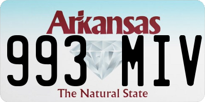 AR license plate 993MIV