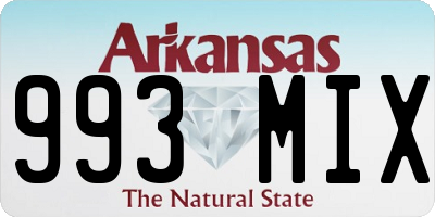 AR license plate 993MIX