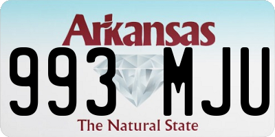 AR license plate 993MJU