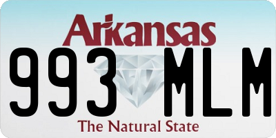 AR license plate 993MLM