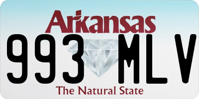 AR license plate 993MLV