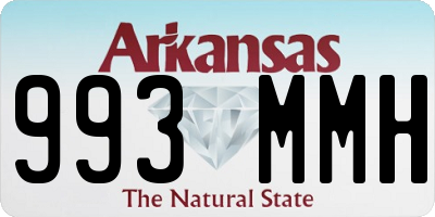 AR license plate 993MMH