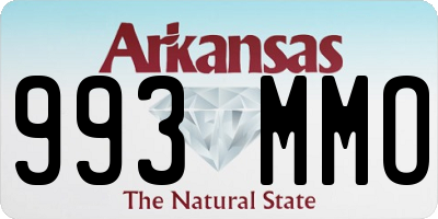 AR license plate 993MMO