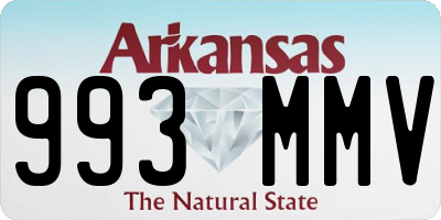 AR license plate 993MMV