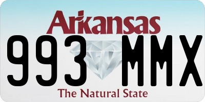 AR license plate 993MMX