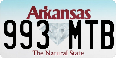 AR license plate 993MTB