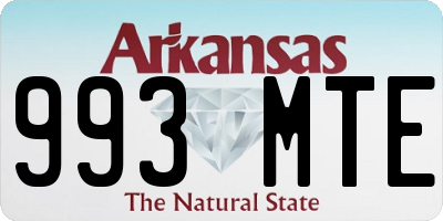 AR license plate 993MTE