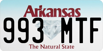 AR license plate 993MTF