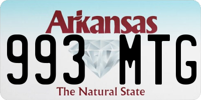 AR license plate 993MTG