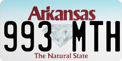 AR license plate 993MTH