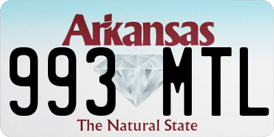 AR license plate 993MTL