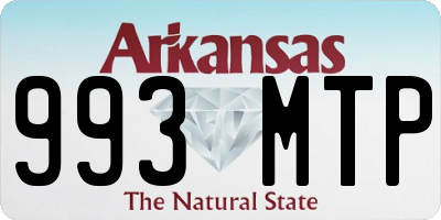 AR license plate 993MTP