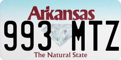 AR license plate 993MTZ