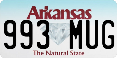 AR license plate 993MUG
