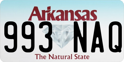 AR license plate 993NAQ