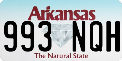AR license plate 993NQH