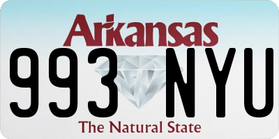 AR license plate 993NYU