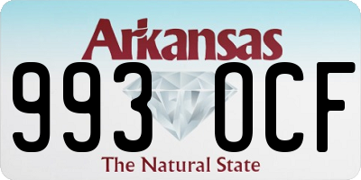 AR license plate 993OCF