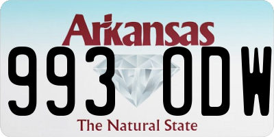 AR license plate 993ODW