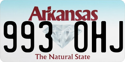 AR license plate 993OHJ