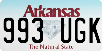 AR license plate 993UGK